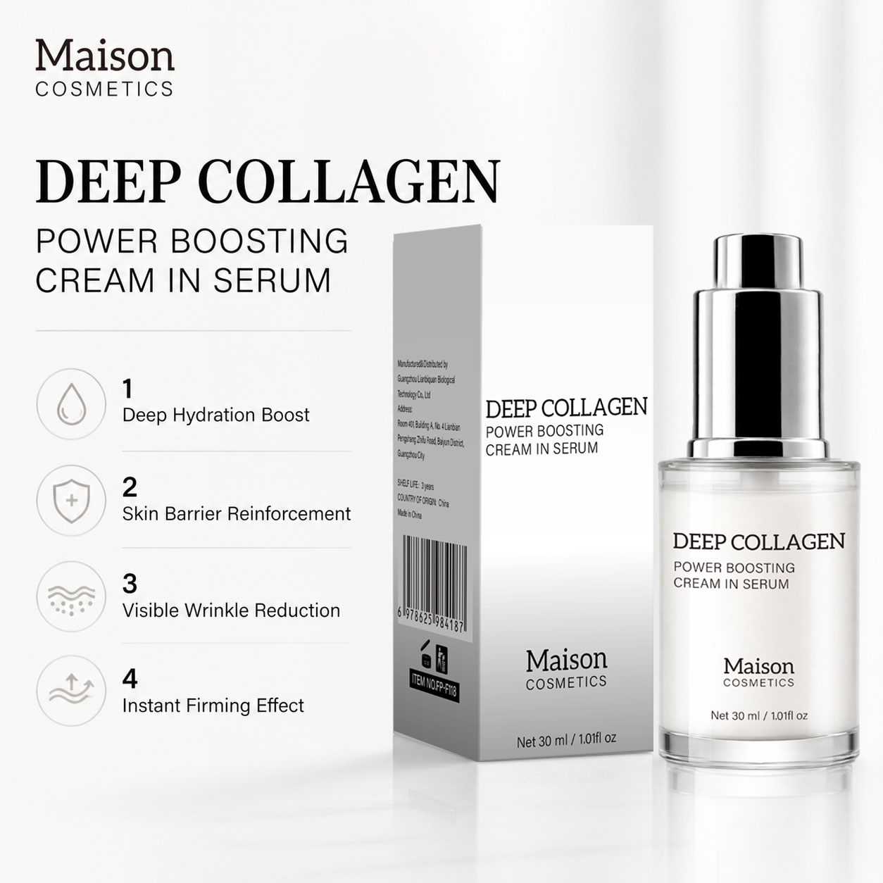 Skincare Skintific - Derin Kolajen Serumu, İnce Çizgileri Düzeltici